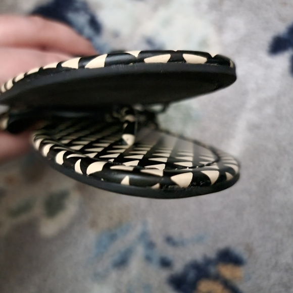 Tory Burch Miller Sandal in Triangle Geo Allover size 7.5 - Picture 3 of 6